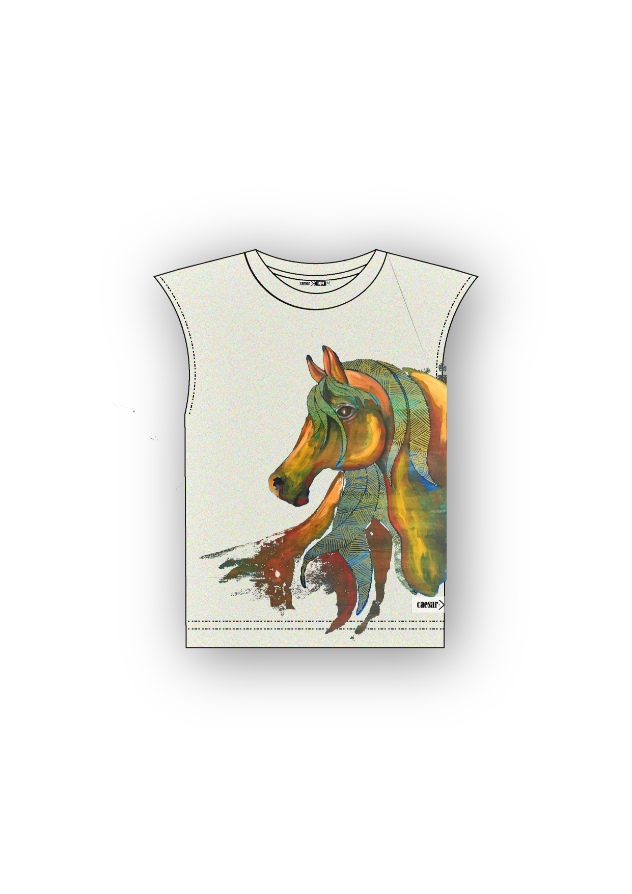 " The horse " sleeveless